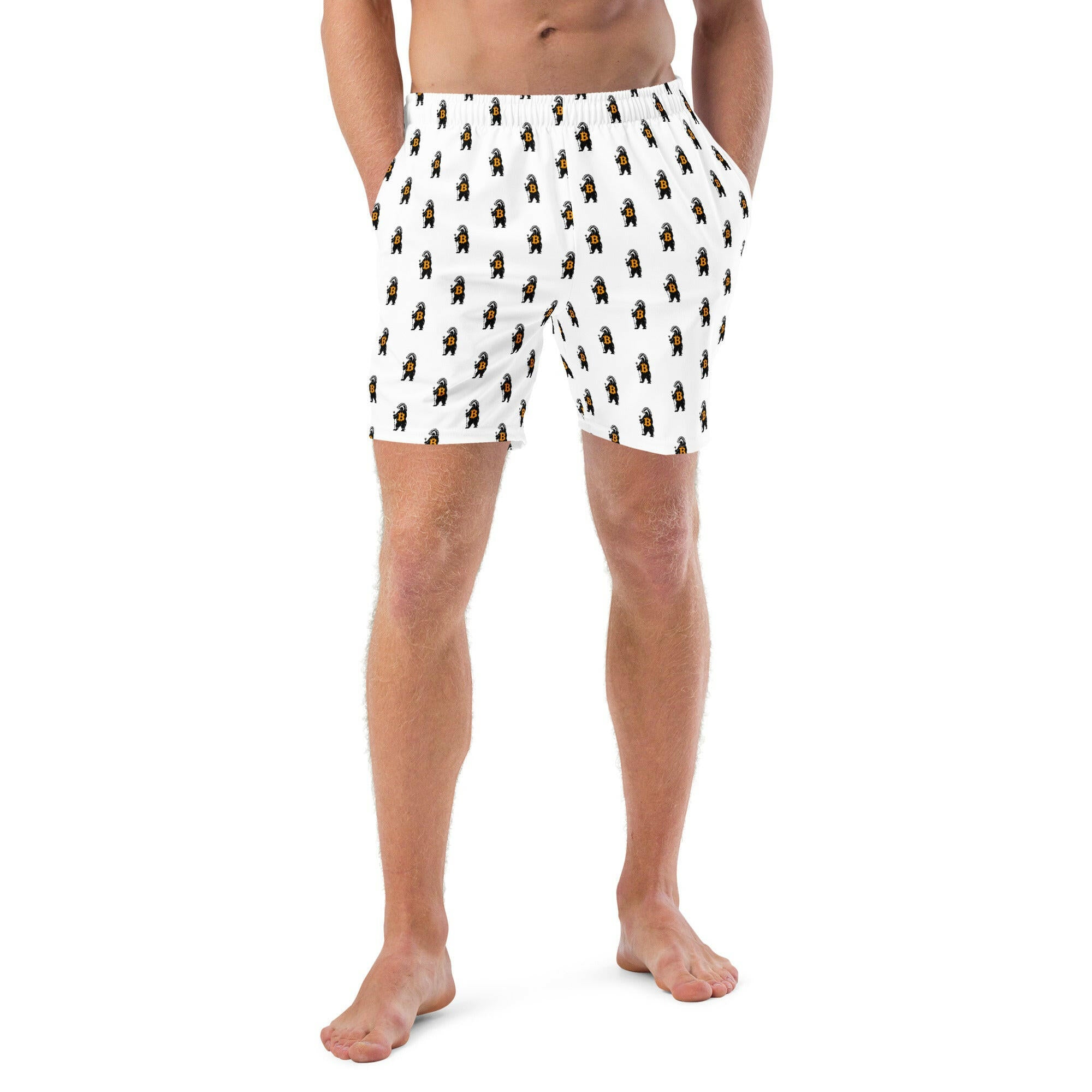 Bitcoin Swim Trunks / HONEY BADGER - SVRN_T - The Orange Habit