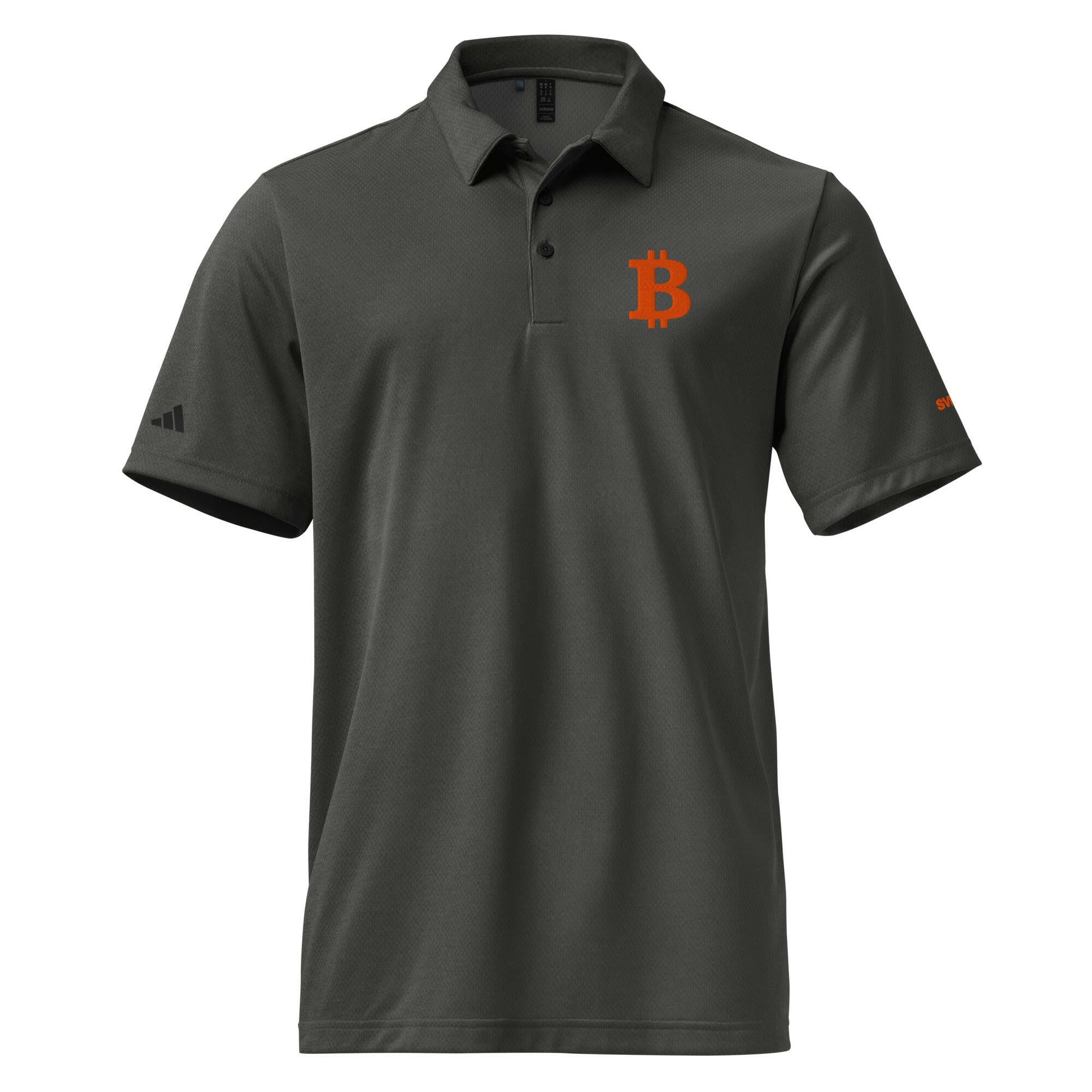 THE B / Orange B Adidas Polo  The Orange Habit | Bitcoin Clothing & Apparel.