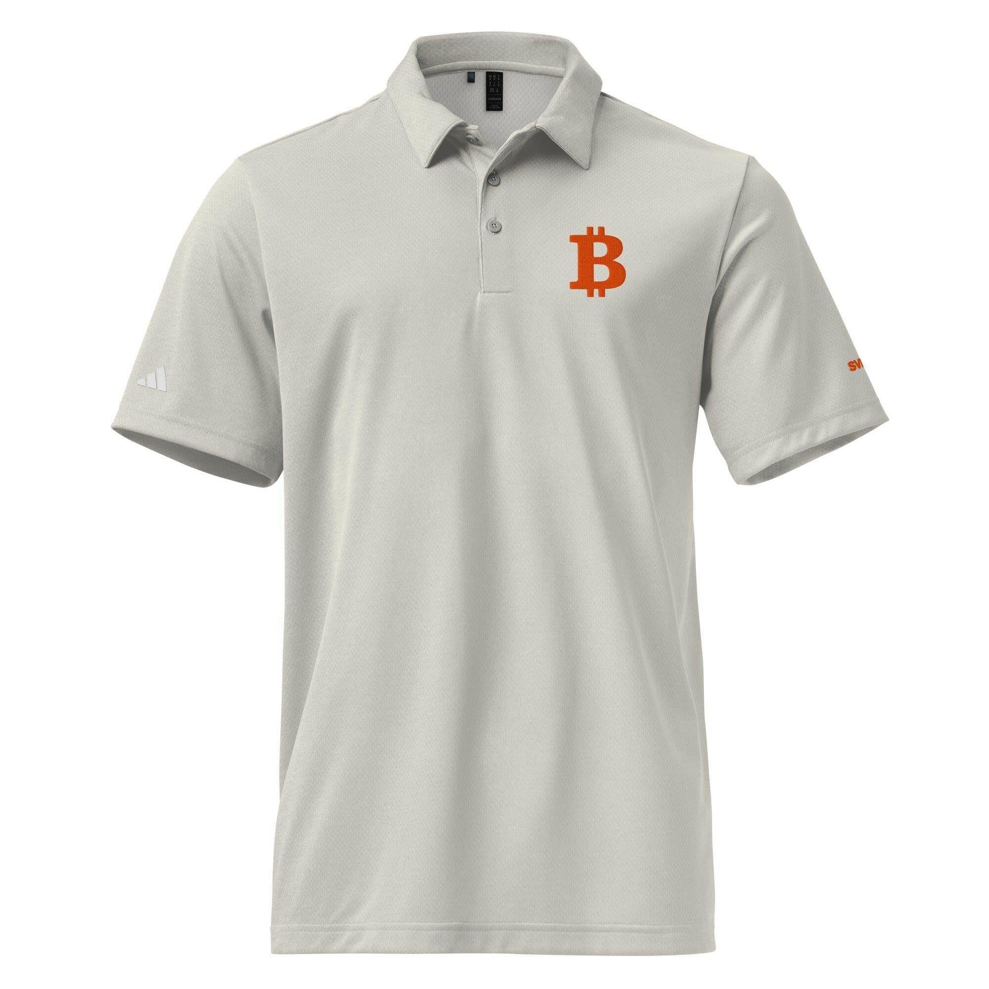 THE B / Orange B Adidas Polo  The Orange Habit | Bitcoin Clothing & Apparel.