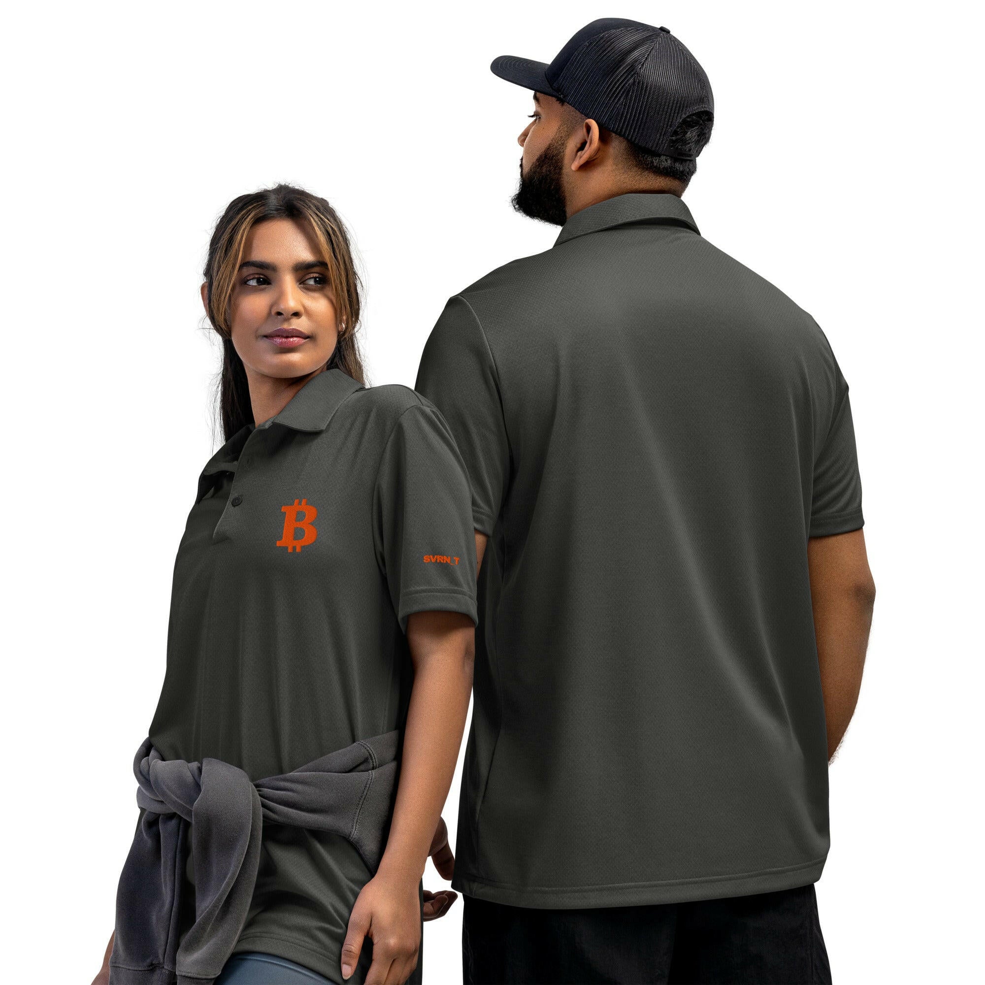 THE B - Orange B / Adidas Bitcoin Polo - SVRN_T - The Orange Habit