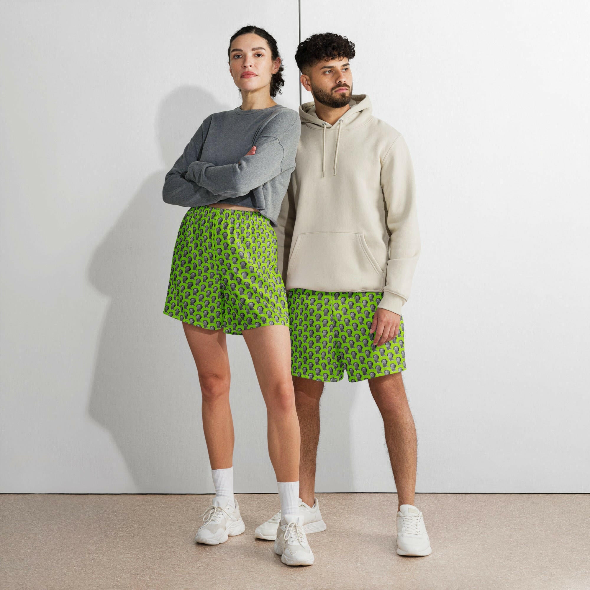 SATOSHI XCX / Athletic Long Shorts  The Orange Habit | Bitcoin Clothing & Apparel.