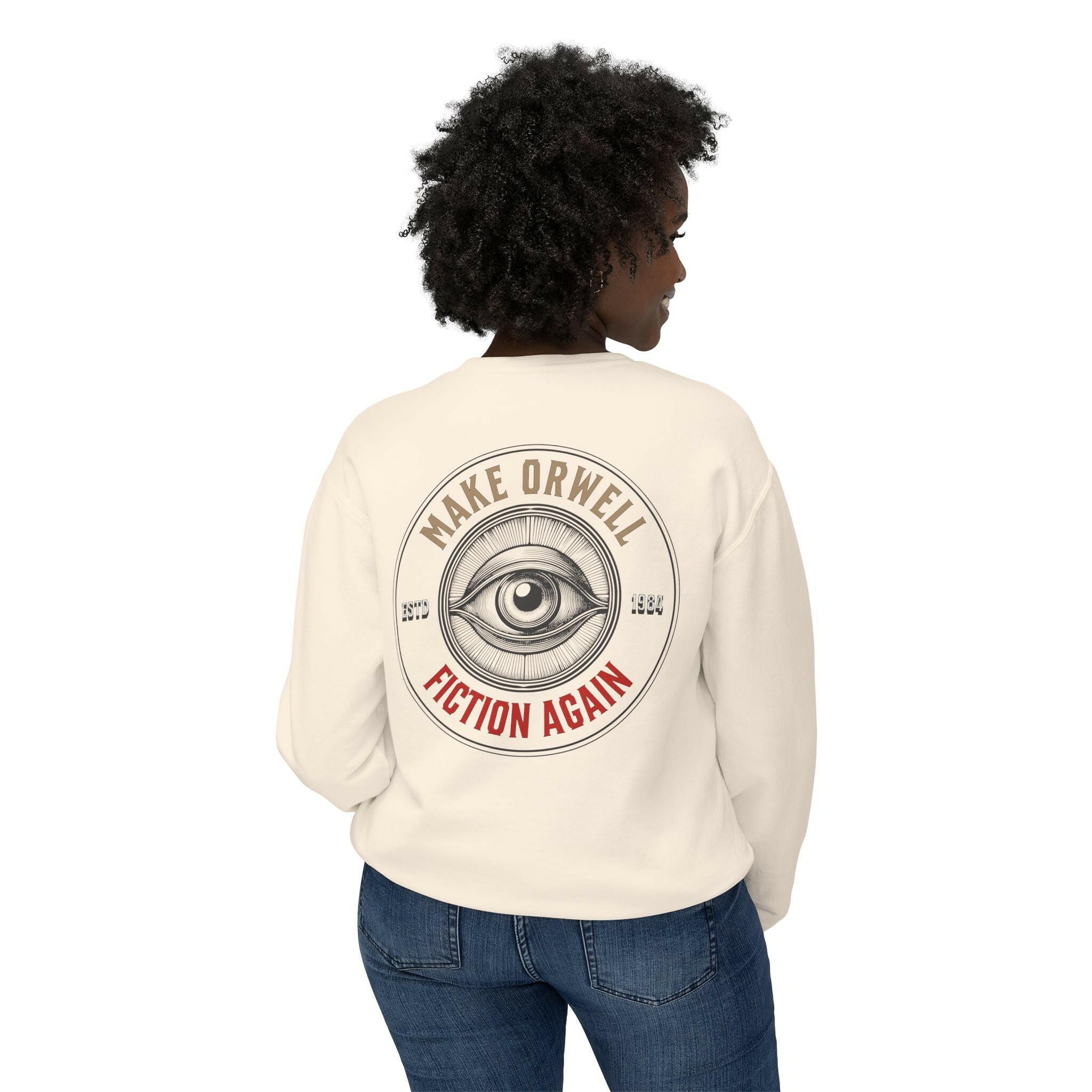1984 / Lightweight Bitcoin Sweatshirt - SVRN_T - The Orange Habit