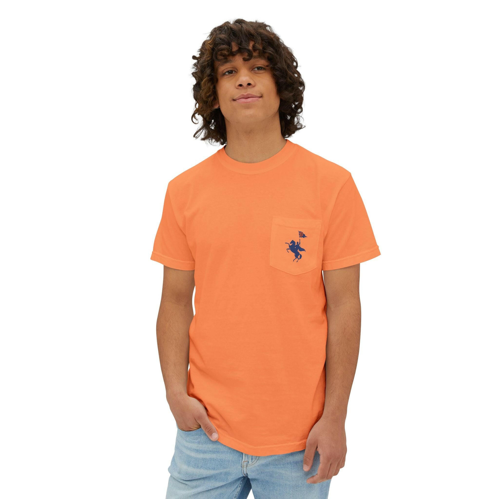 Soft Revolution / Bitcoin Pocket T-Shirt - SVRN_T - The Orange Habit
